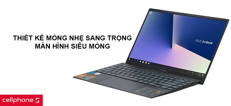 Thiết kế mỏng nhẹ sang trọng, màn hình nano edge siêu mỏng