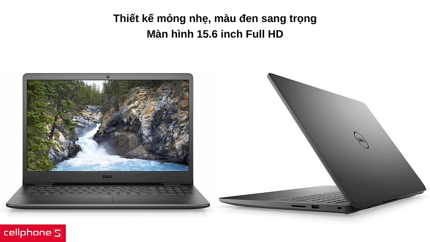 Thiết kế tông đen sang trọng, màn hình hiển thị lớn