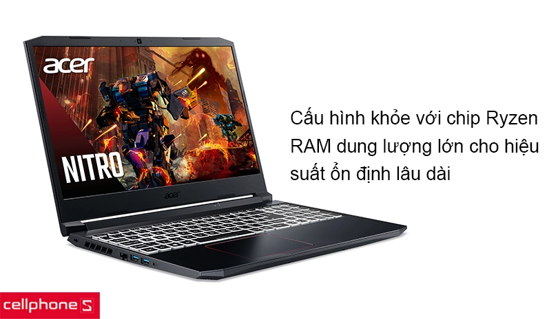 Laptop gaming Acer Nitro 5 AN515-45-R9SC NH.QBRSV.001