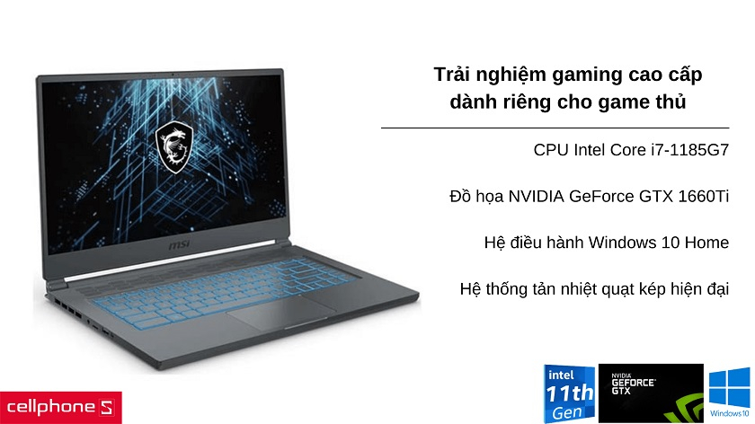 Laptop Gaming MSI Stealth 15M A11SDK 061VN