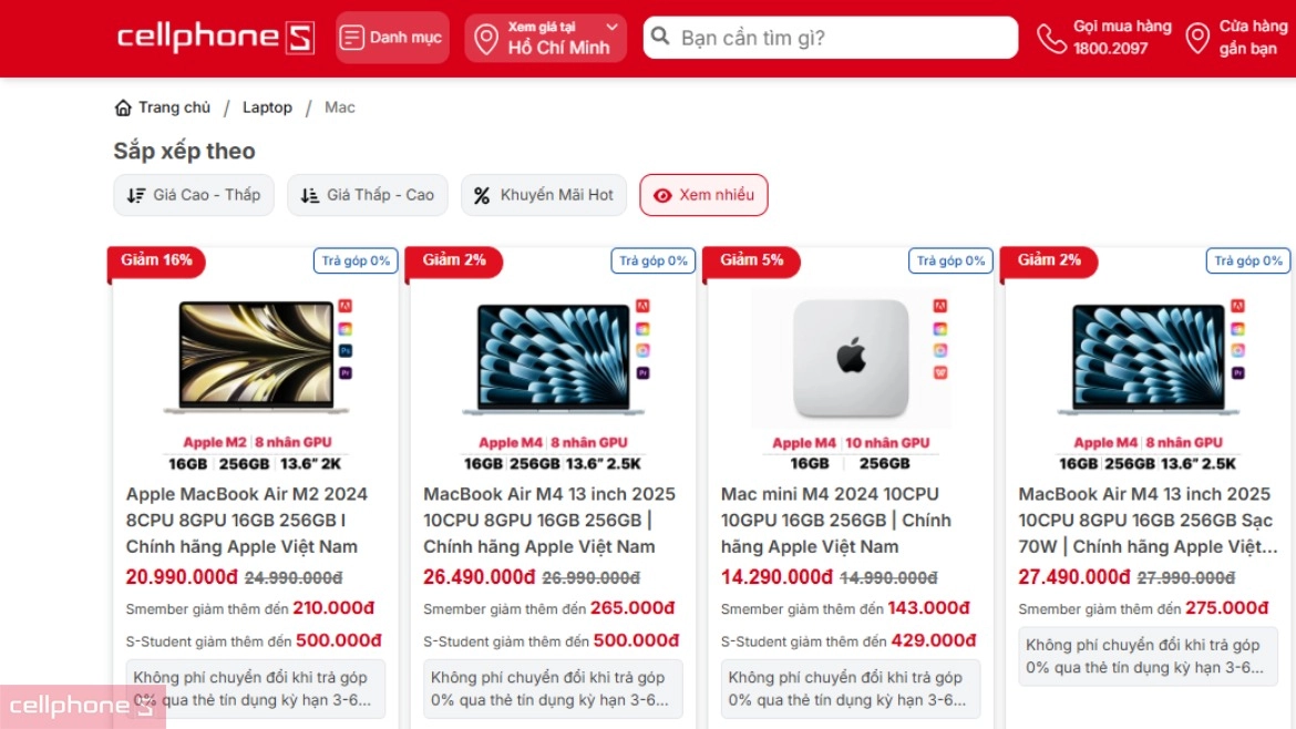 Có thể mua MacBook giá sỉ online hay phải đến cửa hàng?