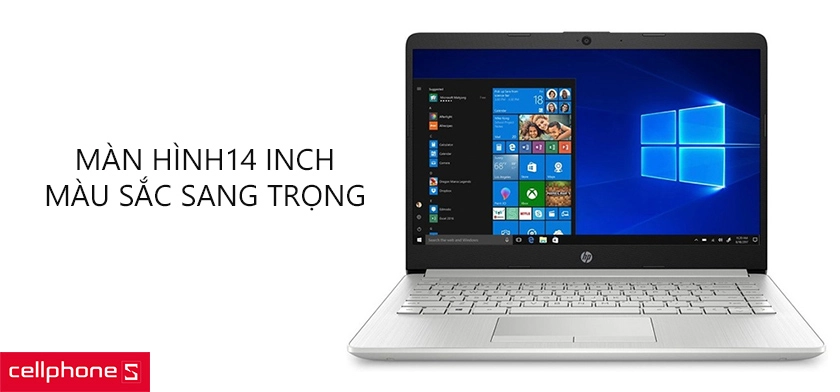 Màn hình kích thước 14 inch, màu sắc sang trọng