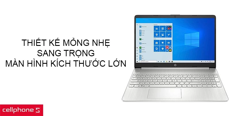 Thiết kế mỏng nhẹ sang trọng, màn hình kích thước lớn
