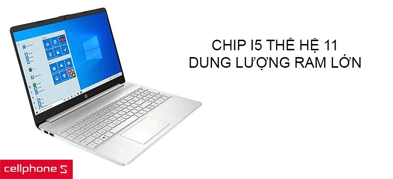 Hiệu năng ổn định với con chip i5 thế hệ 11, dung lượng RAM lớn