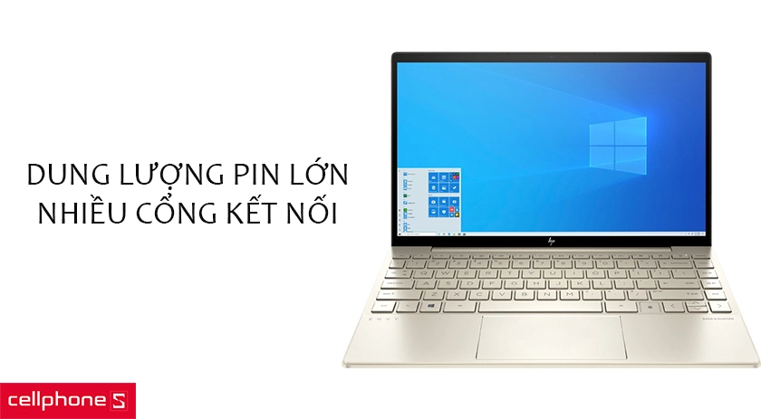 Dung lượng pin lớn, hỗ trợ nhiều cổng kết nối