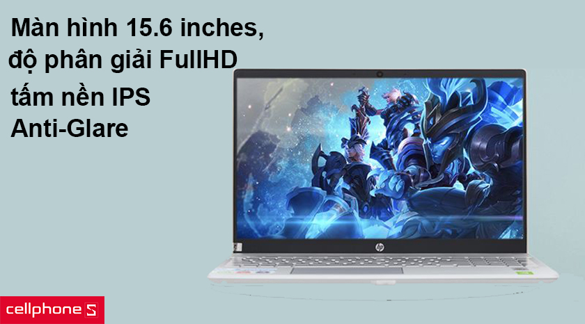 Màn hình 15.6 inches, độ phân giải FullHD, công nghệ Anti-Glare