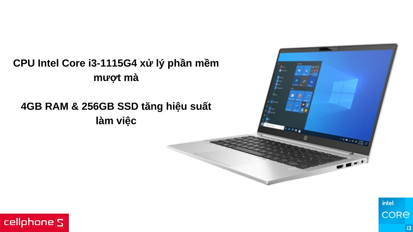 Vi xử lý Intel Core i3-1115G4 cung cấp hiệu năng mượt mà
