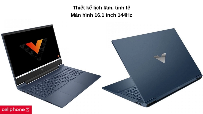 Thiết kế màu Xanh lịch lãm, màn hình 16.1 inch 144 Hz
