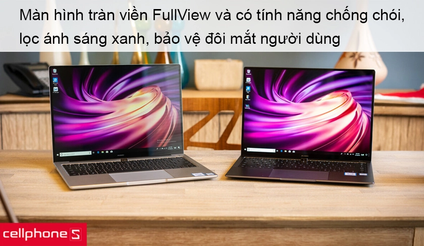 Màn hình chống chói, thiết kế tràn viền cho không gian hiển thị rộng rãi