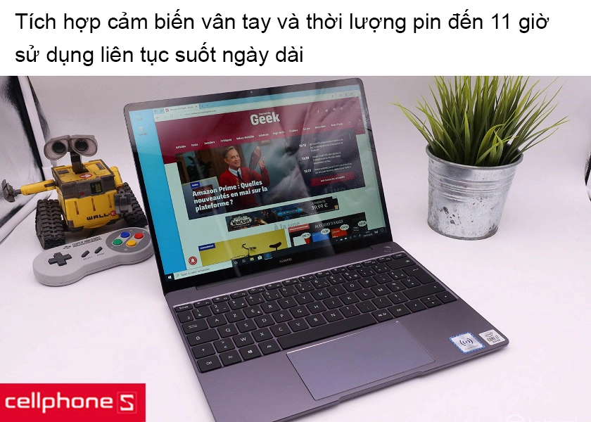 tích hợp cảm biến vân tay trên nút nguồn