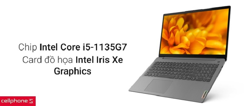 Hiệu năng mạnh mẽ, hỗ trợ card đồ họa Intel Iris Xe Graphics