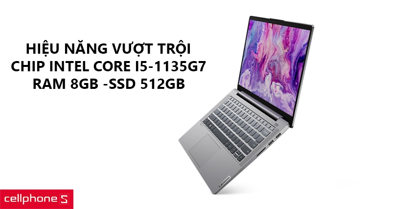Hiệu năng vượt trội với chip Intel Core i5-1135G7 thế hệ mới