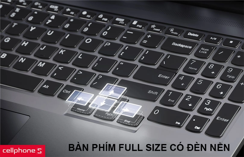 Màn hình 16 inch WQXGA, bàn phím full size có đèn nền