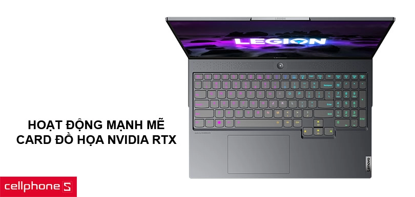 Hoạt động mạnh mẽ với chip AMD dòng H, card đồ họa NVIDIA RTX