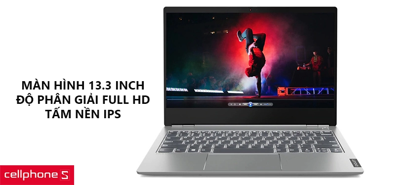 Màn hình 13.3 inch, độ phân giải Full HD, tấm nền IPS