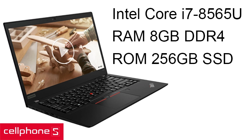 Hiệu năng mạnh mẽ với chip Intel Core i7-8565U