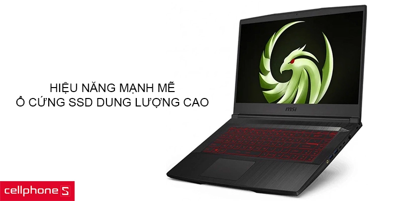 Hiệu năng mạnh mẽ với chip set dòng H, ổ cứng SSD dung lượng cao