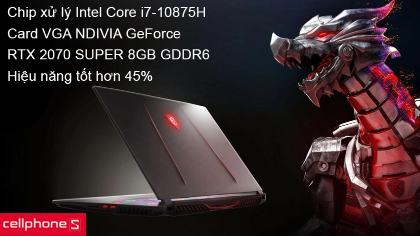 Laptop MSI Gaming GE66 RAIDER 10SFS-474VN Giá rẻ, trả góp 0%
