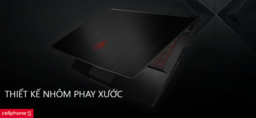Thiết kế nhôm phay xước đặc trưng từ MSI  
