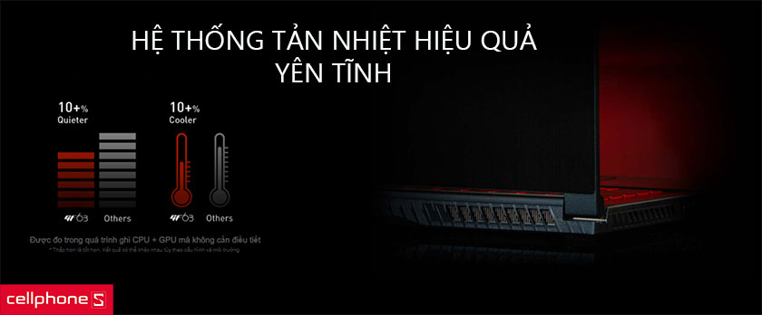 Hệ thống tản nhiệt hiệu quả và yên tĩnh