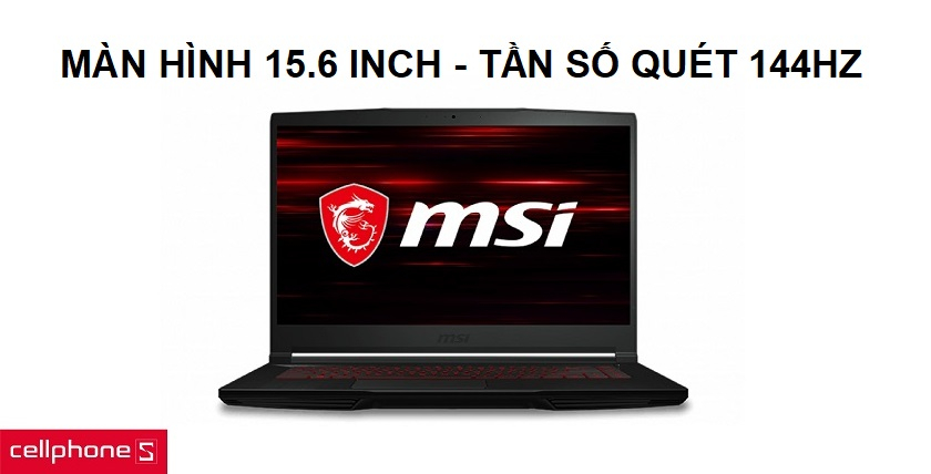 Màn hình 15.6 inches hiển thị FHD cùng camera trước chất lượng HD cao cấp