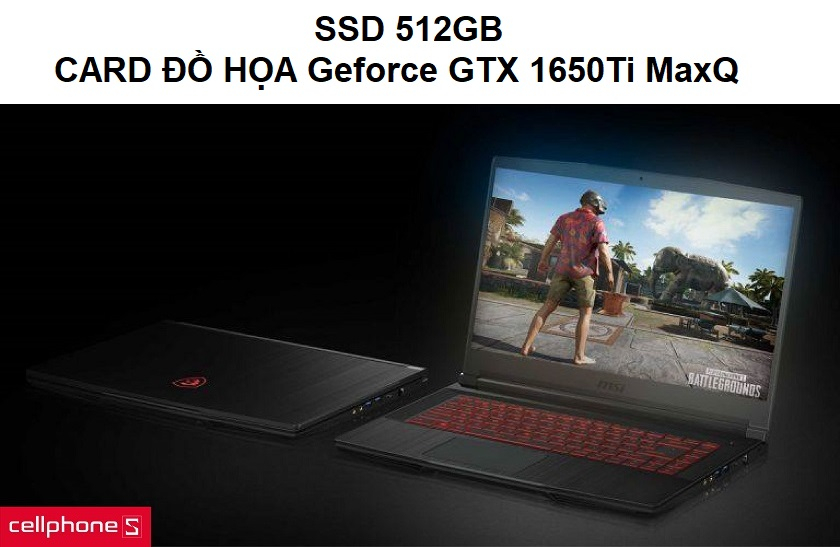 Lưu trữ nhanh chóng với SSD 512GB cùng card đồ hoạ chuẩn Intel UHD Graphics