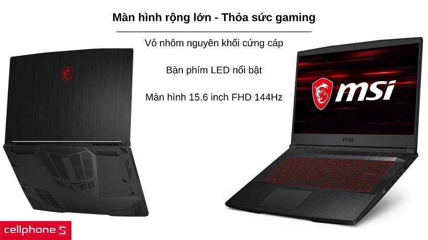 Laptop MSI Gaming GF65 Thin 10UE-286VN