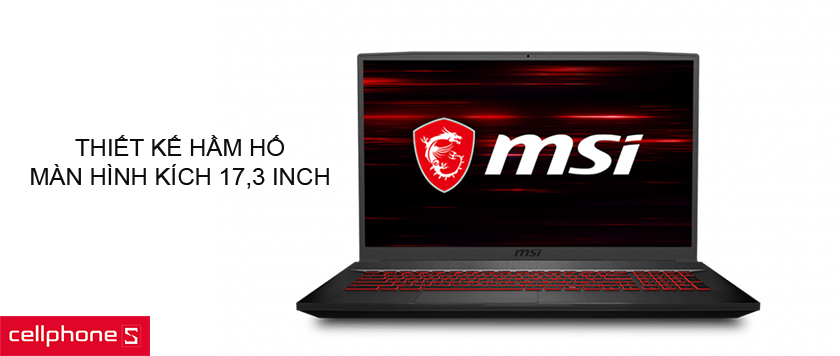 Thiết kế hầm hố, màn hình kích thước lớn