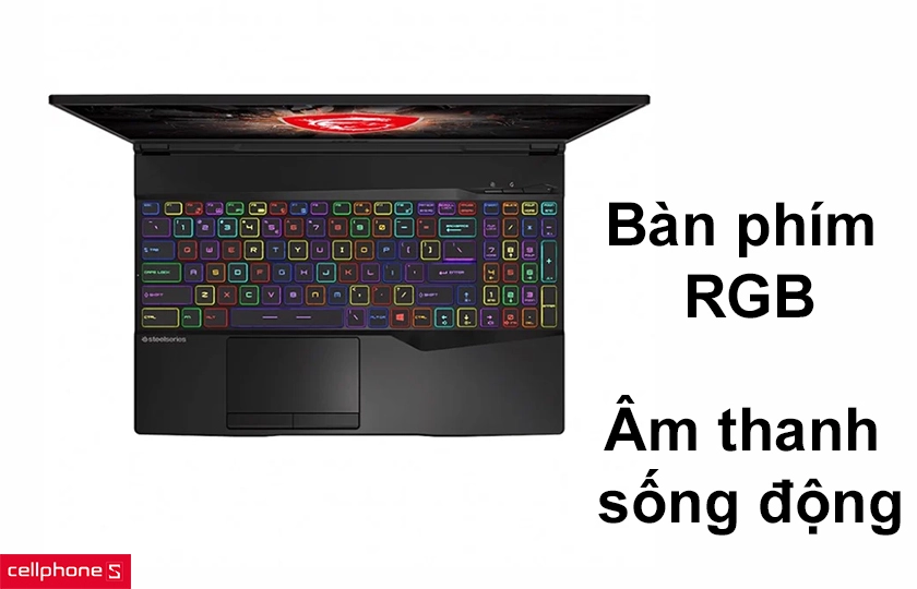 Bàn phím RGB sắc nét, âm thanh sống động