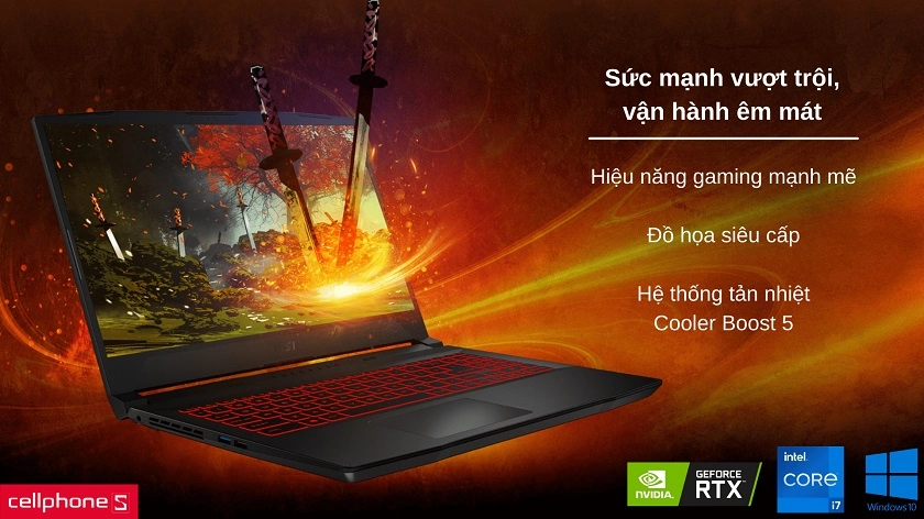 Laptop MSI Katana GF76 11UC-096VN