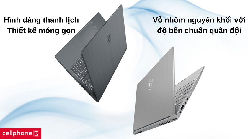 Hình dáng thanh lịch, thân hình mỏng gọn