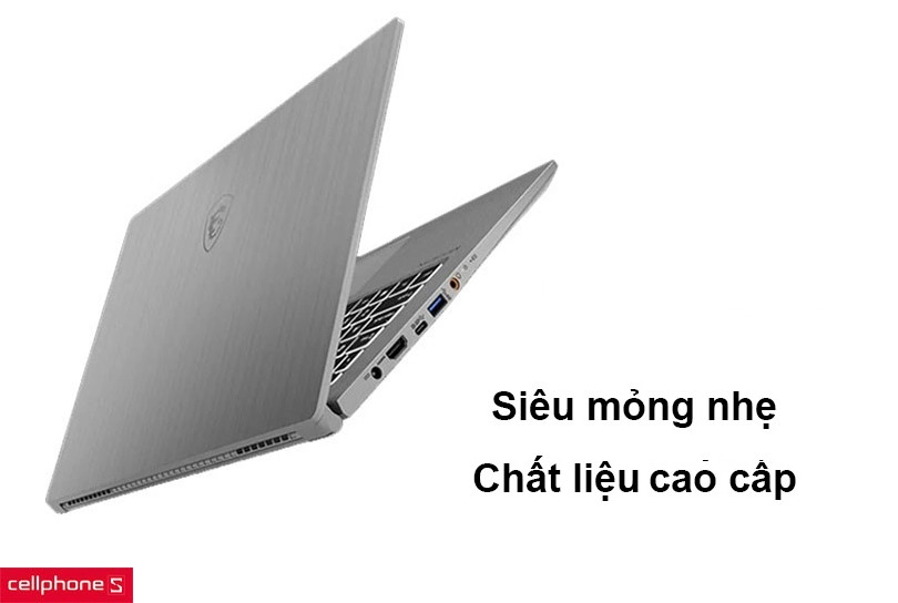 Thiết kế siêu nhẹ và mỏng nhẹ từ chất liệu cao cấp