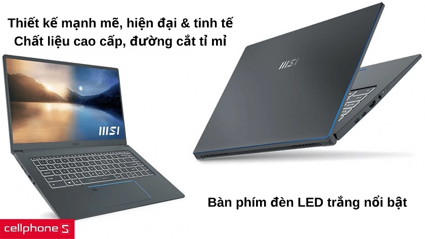 Thiết kế tinh tế, hiện đại & bền bỉ, bàn phím đèn LED ấn tượng