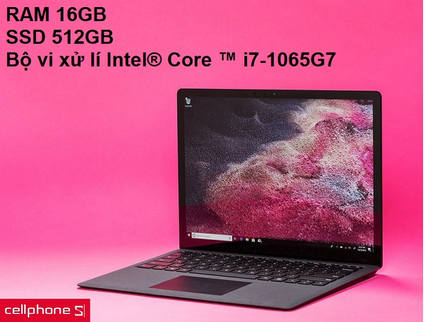 Bộ nhớ RAM lên đến 16GB và bộ vi xử lí Intel Core i7-1065G7 thế hệ thứ 10 vô cùng mạnh mẽ