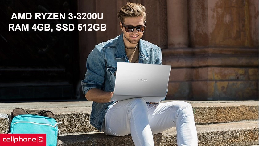 Hiệu năng mạnh mẽ với AMD Ryzen 3-3200U