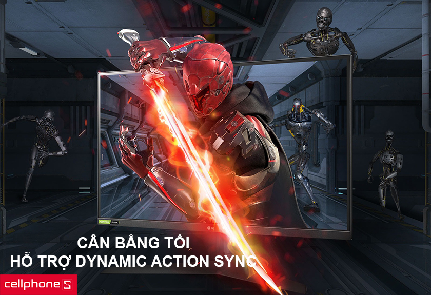 Màn hình LCD LG Gaming 27 27GL850F cân bằng tối và hỗ trợ Dynamic Action Sync