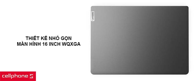 Thiết kế nhỏ gọn, màn hình 16 inch độ phân giải WQXGA sắc nét