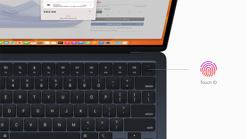 Bàn phím Macbook Air 15 inch 2023