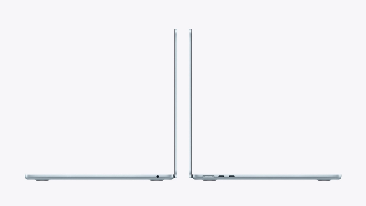 Ngoại hình MacBook Air 13 M5 10 CPU 10 GPU 16GB 1TB