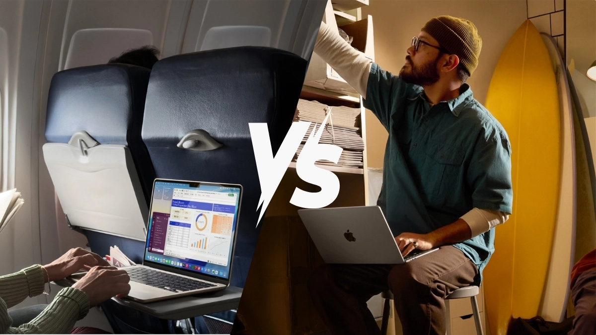 So sánh MacBook Air 13 M5 10 CPU 10 GPU 16GB 1TB và MacBook Air 13 M4 