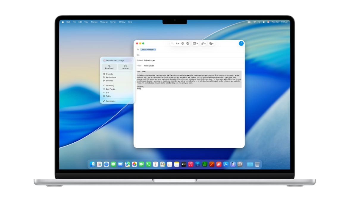 Apple Intelligence trên MacBook Air 13 M5 10 CPU 10 GPU 16GB 1TB