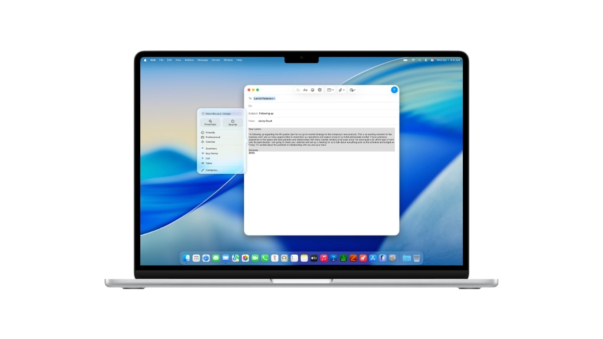 Tích hợp Apple Intelligence MacBook Air 15 M5 10 CPU 10 GPU 24GB 1TB