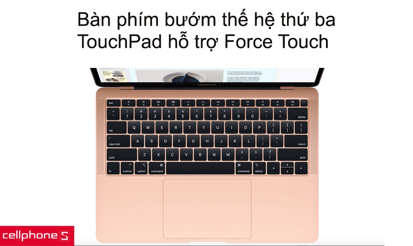 Bàn phím bướm thế hệ thứ ba, TouchPad hỗ trợ Force Touch