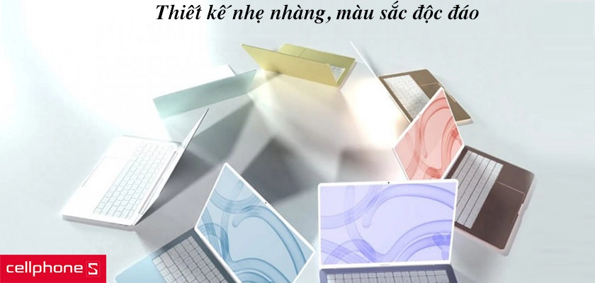 Thiết kế nhẹ nhàng, màu sắc độc đáo