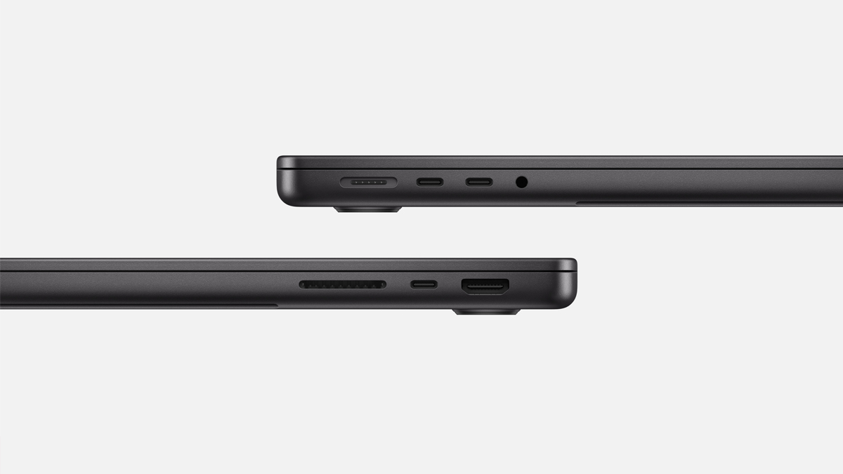 Pin, cổng kết nối của Macbook Pro 14 M4 Pro 12 CPU 16 GPU 48GB 512GB 2024 sạc 96W
