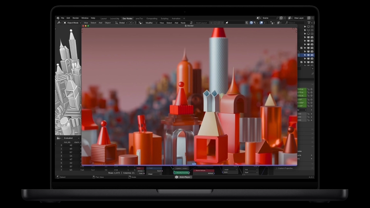 AI trên Macbook Pro 16 inch M4 Pro 14 CPU 20 GPU 48GB 1TB 2024