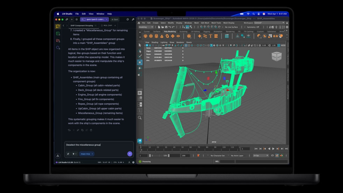 AI trên MacBook Pro M5 Pro