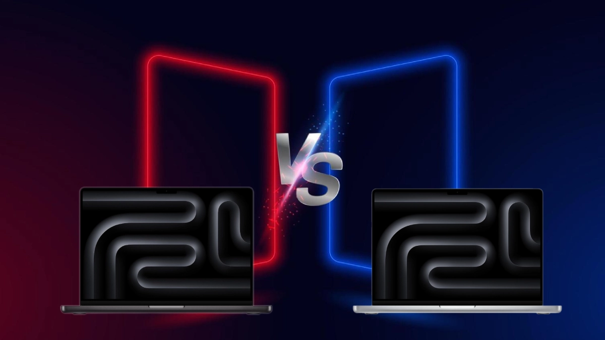 So sánh MacBook Pro 14 inch M5 10CPU 10GPU 32GB 1TB Nano sạc 96W với Macbook Pro M4