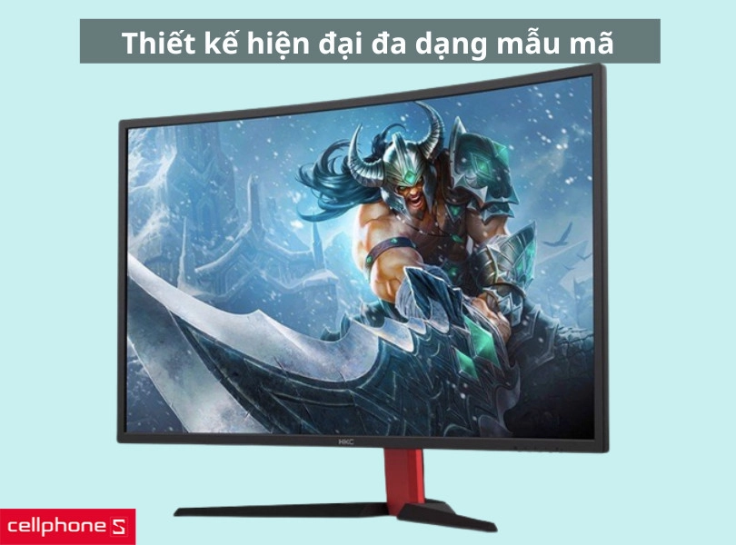 Thiết kế màn hình HKC đa dạng