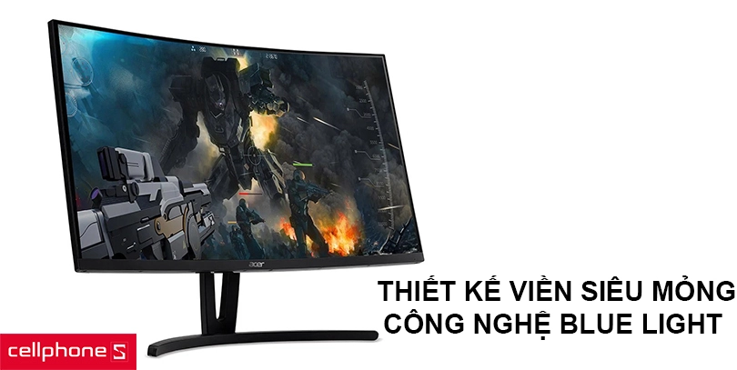 Thiết kế viền siêu mỏng, công nghệ Ultra-Low Blue Light hiện đại